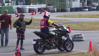 【※BGM無し】ヤマハの3輪モデル NIKEN で、ジムカーナ元王者がアタック！