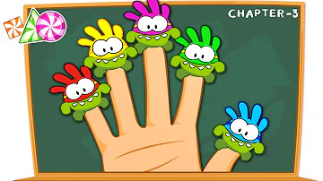 Back To School With Om Nom : SuperNoms Finger Family + Kids Songs | Learn With Om Nom