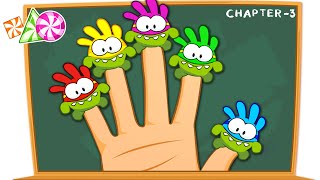 Back To School With Om Nom : SuperNoms Finger Family + Kids Songs | Learn With Om Nom