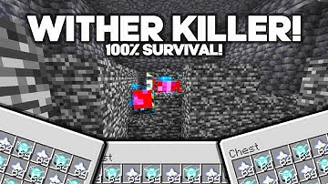 EASIEST WAY TO KILL THE WITHER! MINECRAFT BEDROCK 1.21