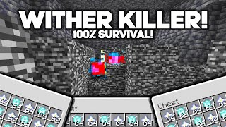 EASIEST WAY TO KILL THE WITHER! MINECRAFT BEDROCK 1.21