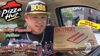 Pizza Hut ⭐️Detroit Style Deep Dish Pizzas⭐️ Food Review!!!