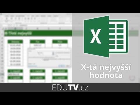 Hledání x-té nejvyšší/nejnižší hodnoty v Excelu | EduTV