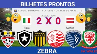 PALPITES DE FUTEBOL PARA HOJE 26/06/2021 COM PLACAR EXATO + ZEBRA