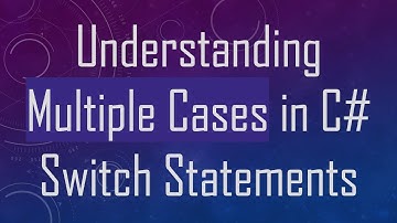 Understanding Multiple Cases in C# Switch Statements