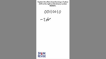 OCR GCSE Computer Science Exam Question Explain Binary Shift