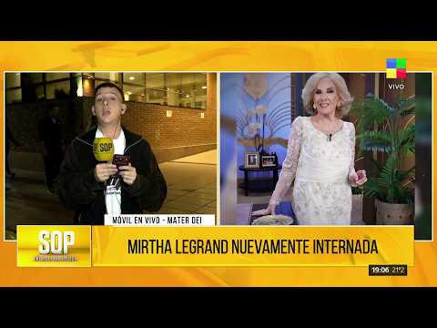 🔴 NUEVAMENTE INTERNADA: EL PARTE MÉDICO DE MIRTHA LEGRAND