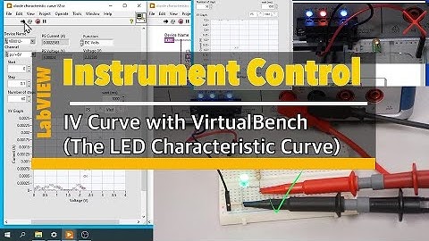 LabVIEW  for Instrument control #EP7 LED characteristic