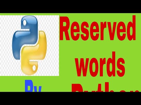35 Reserved words in python | python tutorial | python tutorial by NP Technologies| reserved keyword