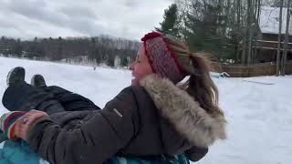 Kathy & Steve - new sledding record