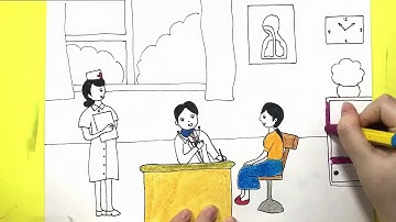 VẼ TRANH ĐỀ TÀI : ƯỚC MƠ CỦA EM - BÁC SĨ