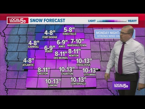 Heavy snow tonight into Tuesday - YouTube