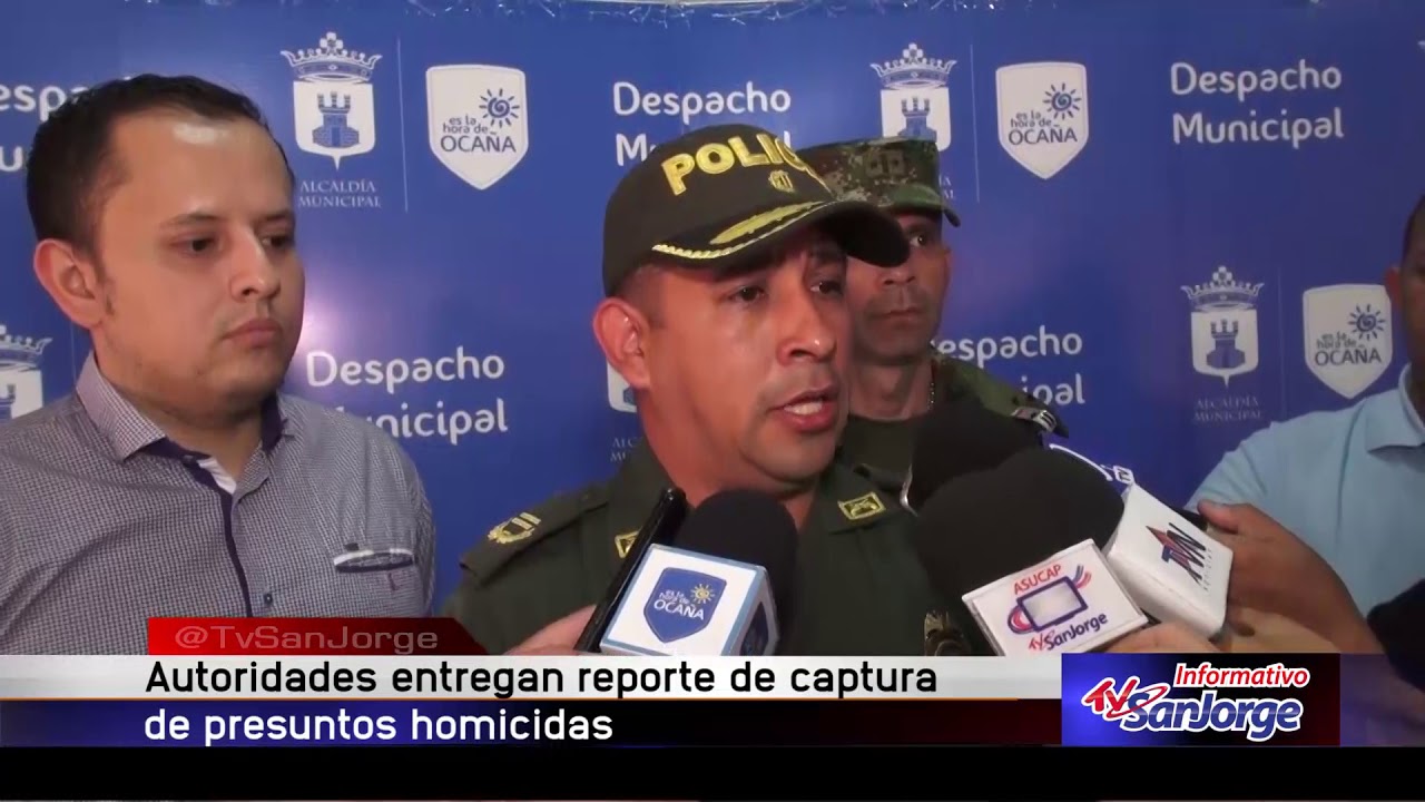 Autoridades entregan reporte de captura de presuntos homicidas - YouTube