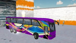 Bus Car Hill Road || Bus Game Video In Hills #Tramline Gameplay screenshot 4