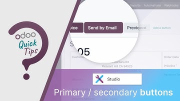 Odoo Quick Tips - Primary/Secondary button [Studio]