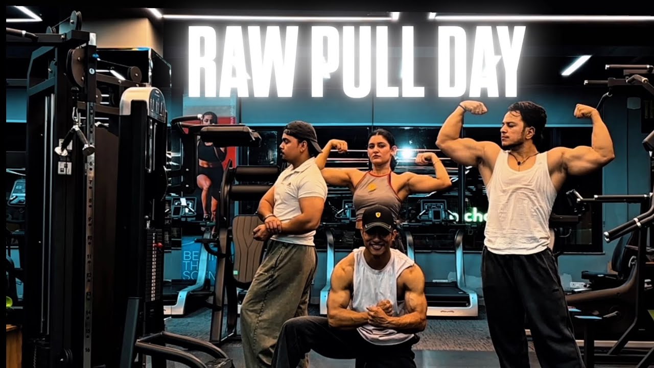 RAW PULL DAY WITH CHANDIGARH GANG | BACK WORKOUT | #backday #bodybuilding 