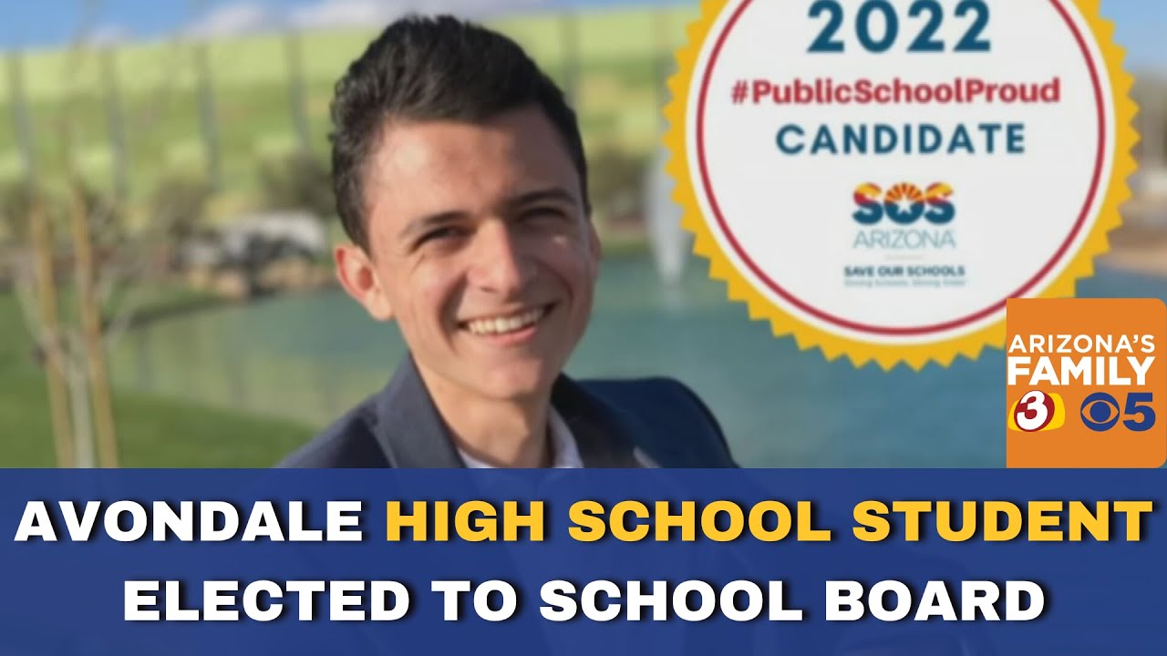 High school student to become the youngest school district board member in Arizona.