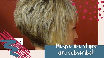 How To Short Stacked Haircut and Bob Haircut with Bangs by Radona