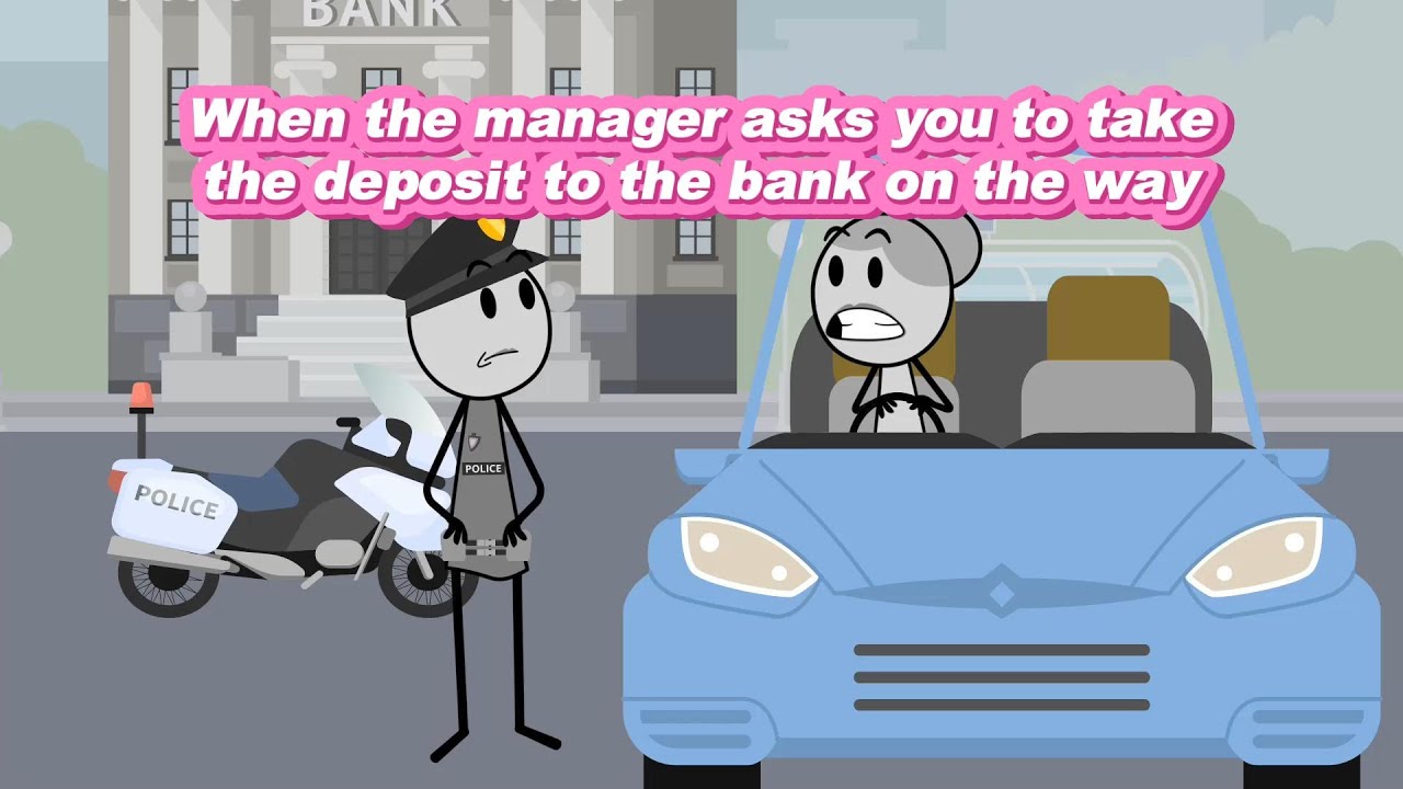 (FULL STORIES) When the manager asks you to take the deposit to the bank on the way #comedy