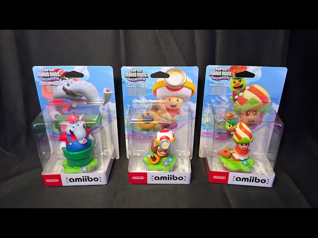 Unboxing: Super Mario Bros. Wonder Nintendo Amiibo Figures - YouTube