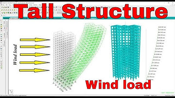 Analysis of a tall structure using staad pro with different wind intensities as per IS 875 part-3