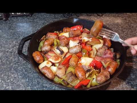 Roasted Sausage Peppers,Onions, Potatoes/ Sausage And Peppers Recipe