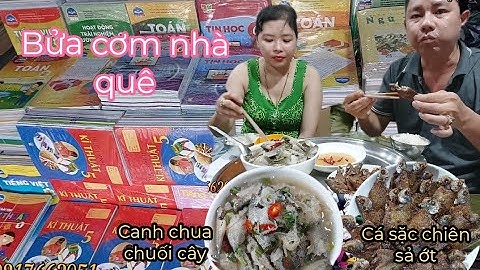 #T97,#Bửa cơm nhà quê sau ngày làm việc của gia đình nhỏ.@hoanggiaccamau9786