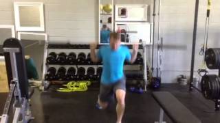 Barbell Jump Switch Lunge