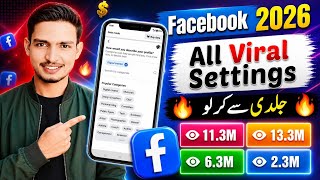 Facebook 2026 Viral Settings 🔥 (Jaldi Se Kar Lo!) | Facebook Profile | Page All Important Settings