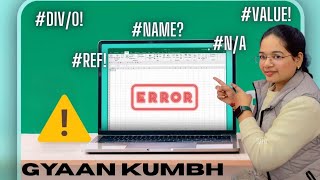 Details Excel Errors | Most Common Excel Error Tutorial | Error in Excel Explained in Hindi#excel #exceltips Update