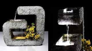 How to Make Amazing Water Fountain at Home ⛲ Indoor Waterfall Fountain