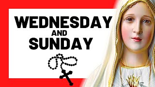 THE GLORIOUS MYSTERIES. TODAY HOLY ROSARY: WEDNESDAY & SUNDAY  THE HOLY ROSARY WEDNESDAY & SUNDAY.