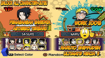 C4r4 Pasang Save Data Unl0ck Character+Jutsu Naruto Shippuden Ultimate Ninja 5 ps2 Aether Sx2 Update