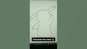 Create Pikachu In Python 🔥| Amazing Python Projects 🔥| Subscribe For Code 🔥| #shorts #pythonprojects