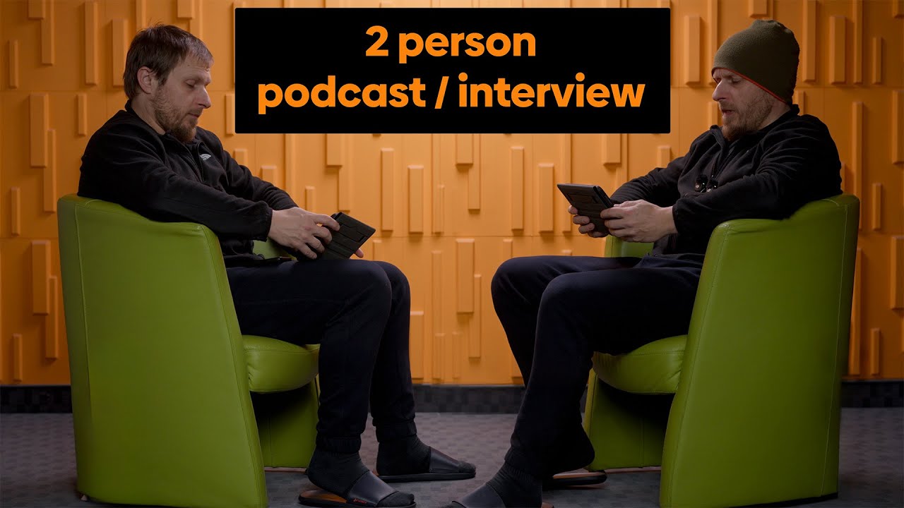 2 person interview setup in a bigger room - YouTube