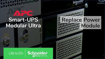 APC Smart-UPS Modular Ultra 5-20kW - How to replace the power module