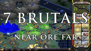 Red Alert 2 [YR]: 1 vs 7 Brutal Enemies [Near Ore Far]