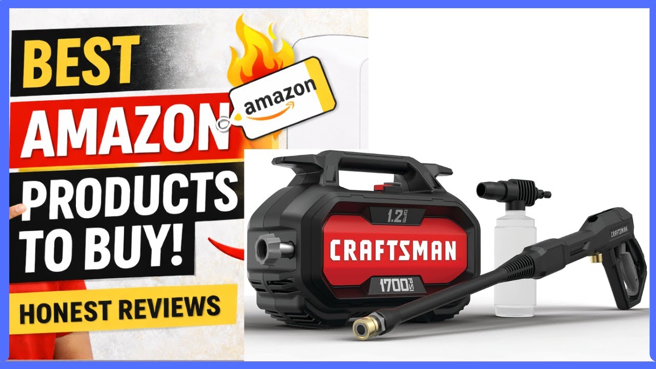 CRAFTSMAN Electric Pressure Washer, Cold Water, Lightweight Corded Power Washer for Cars,