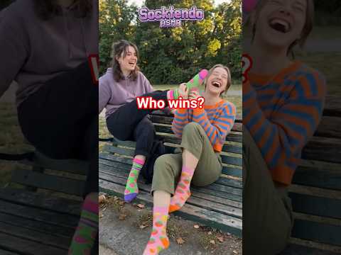 🧦😂Who wins?? #shorts #socks #comedy