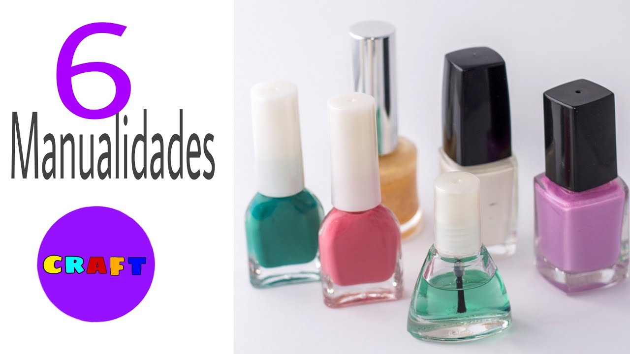 6 ideas con ESMALTE DE UÑAS, para DECORAR- N18-