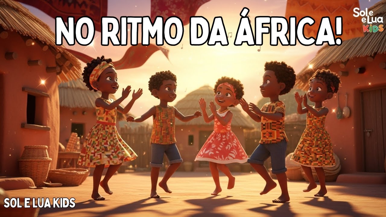 Vem Dançar no Ritmo da África | Música Infantil | Celebrando a Cultura Afro-Brasileira 🌍✨