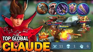 CLAUDE BEST BUILD 2021 | TOP GLOBAL CLAUDE GAMEPLAY | MOBILE LEGENDS✓