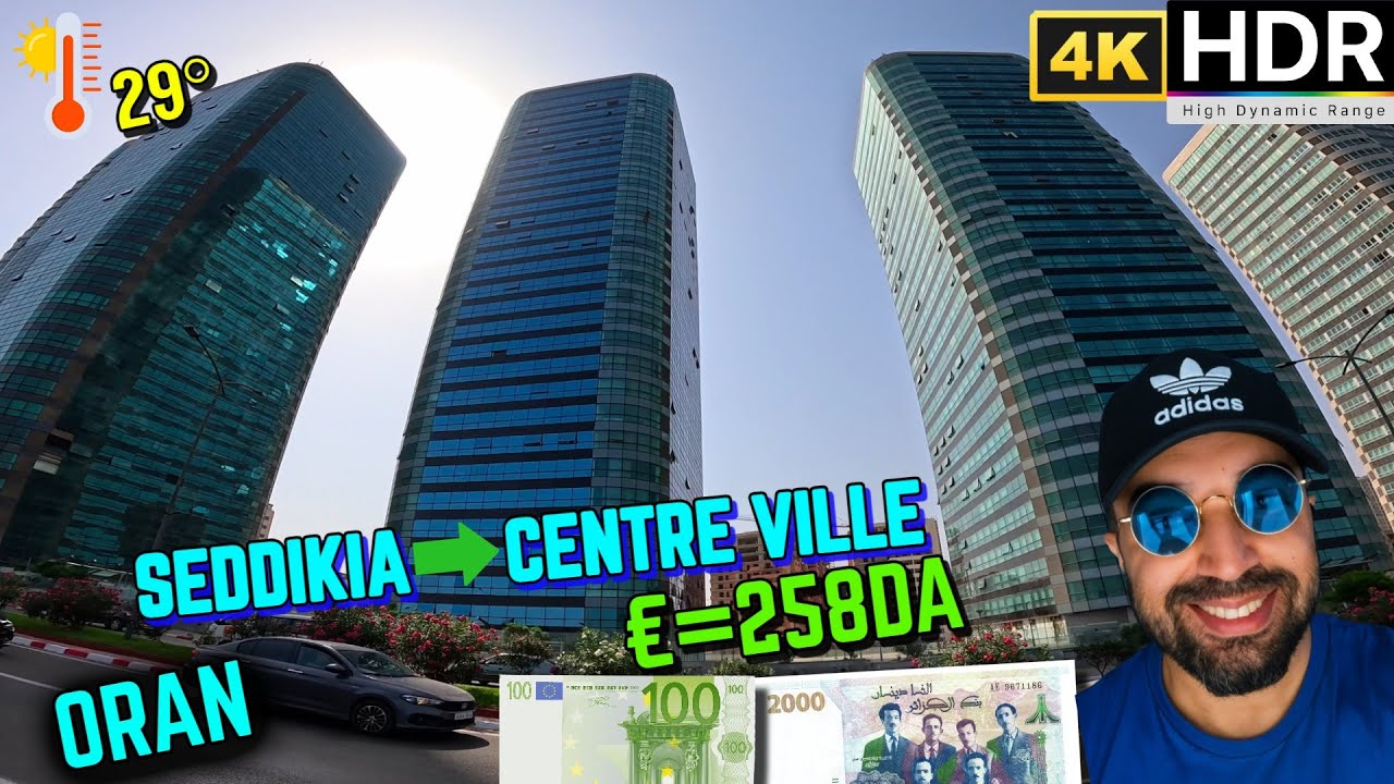 Front de mer d’Oran au petit matin : descente depuis SEDDIKIA🌊30° TAUX 1€=⬆️258DA #381 #dz