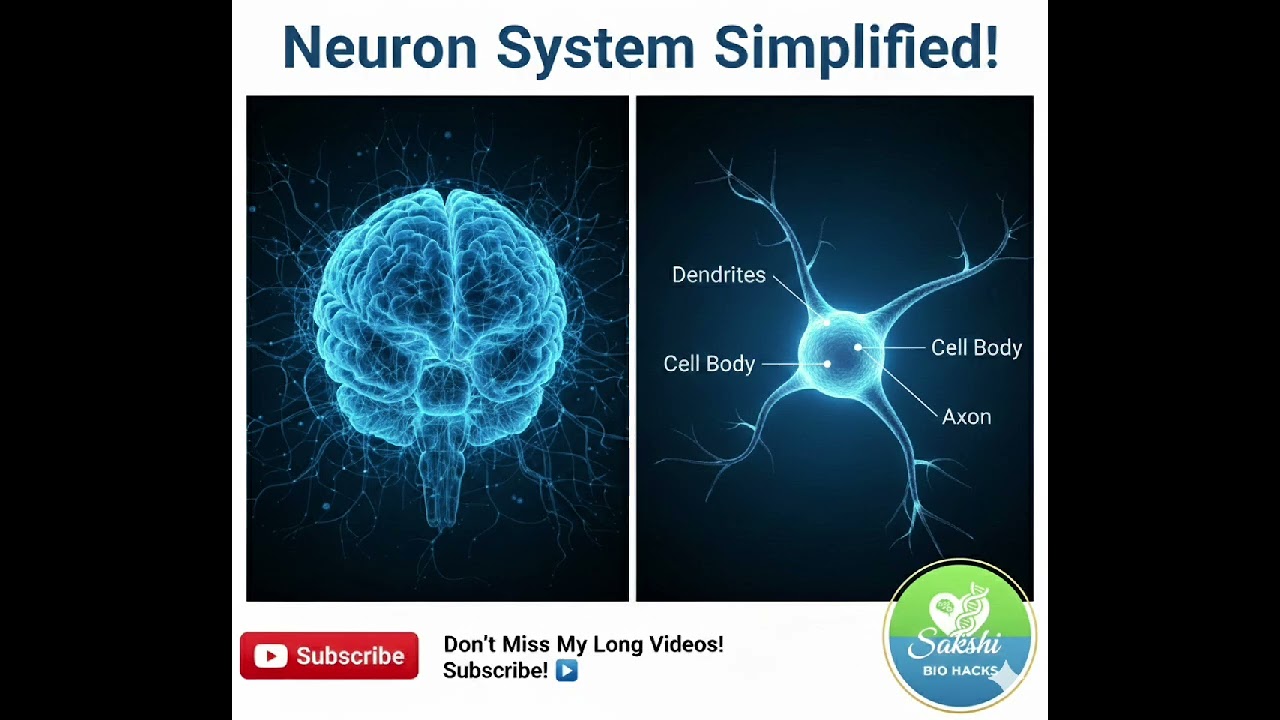   Class 11 Bio-HacksNeuron Structure in 60 Sec! ⚡ 