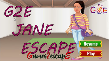 G2E Jane Escape Walkthrough