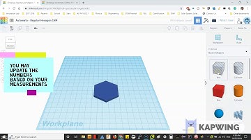 Designing Hexagon CAM with TinkerCAD