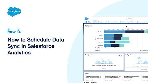 How to Schedule Data Sync in Salesforce Analytics