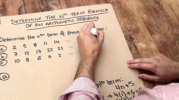 Key Skill - Determine the nth term formula of an arithmetic sequence