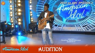 ron bultongez refugee from congo let it go gets no at first audition american idol 2018 episode 1