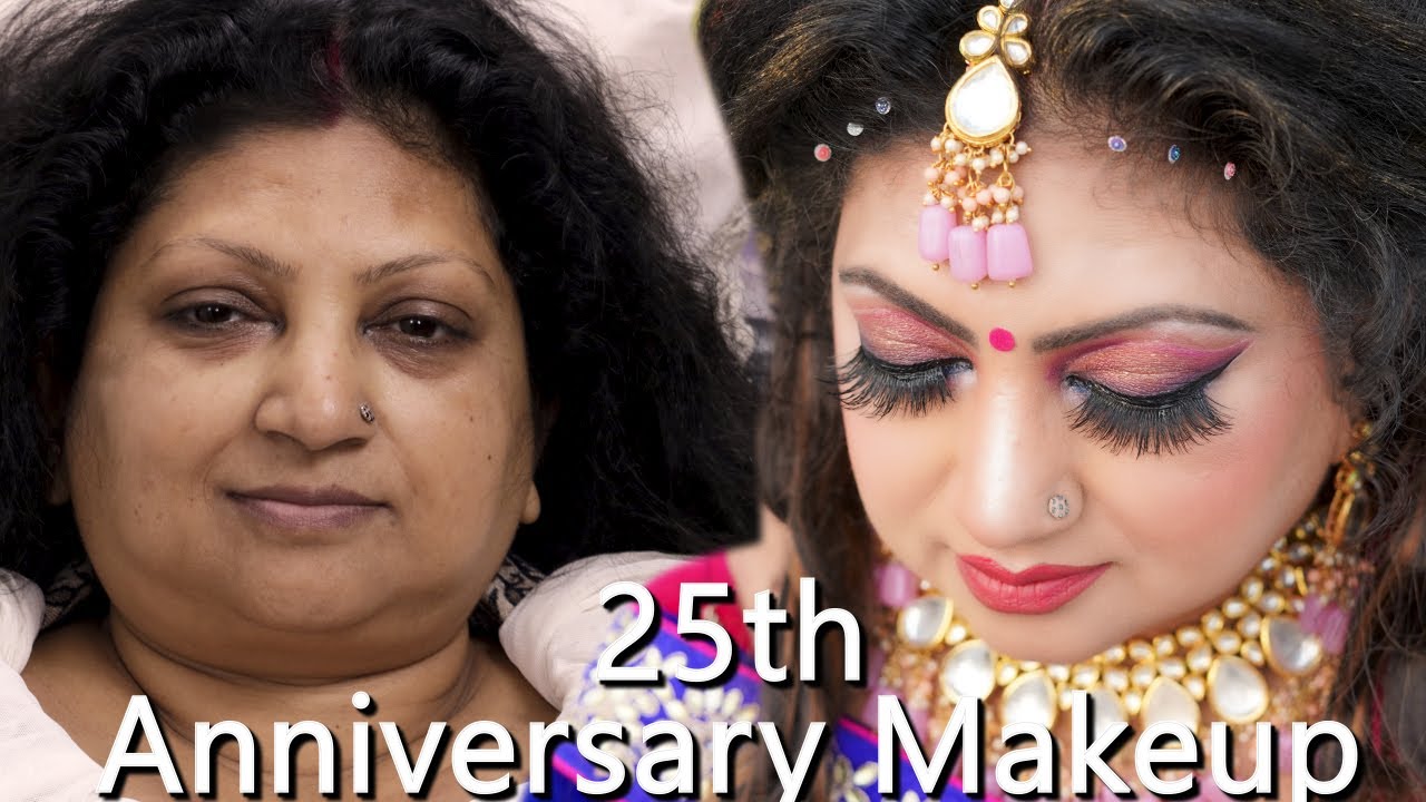 25th Anniversary Makeup | Makeup On Loose Skin | Prabha Makeover